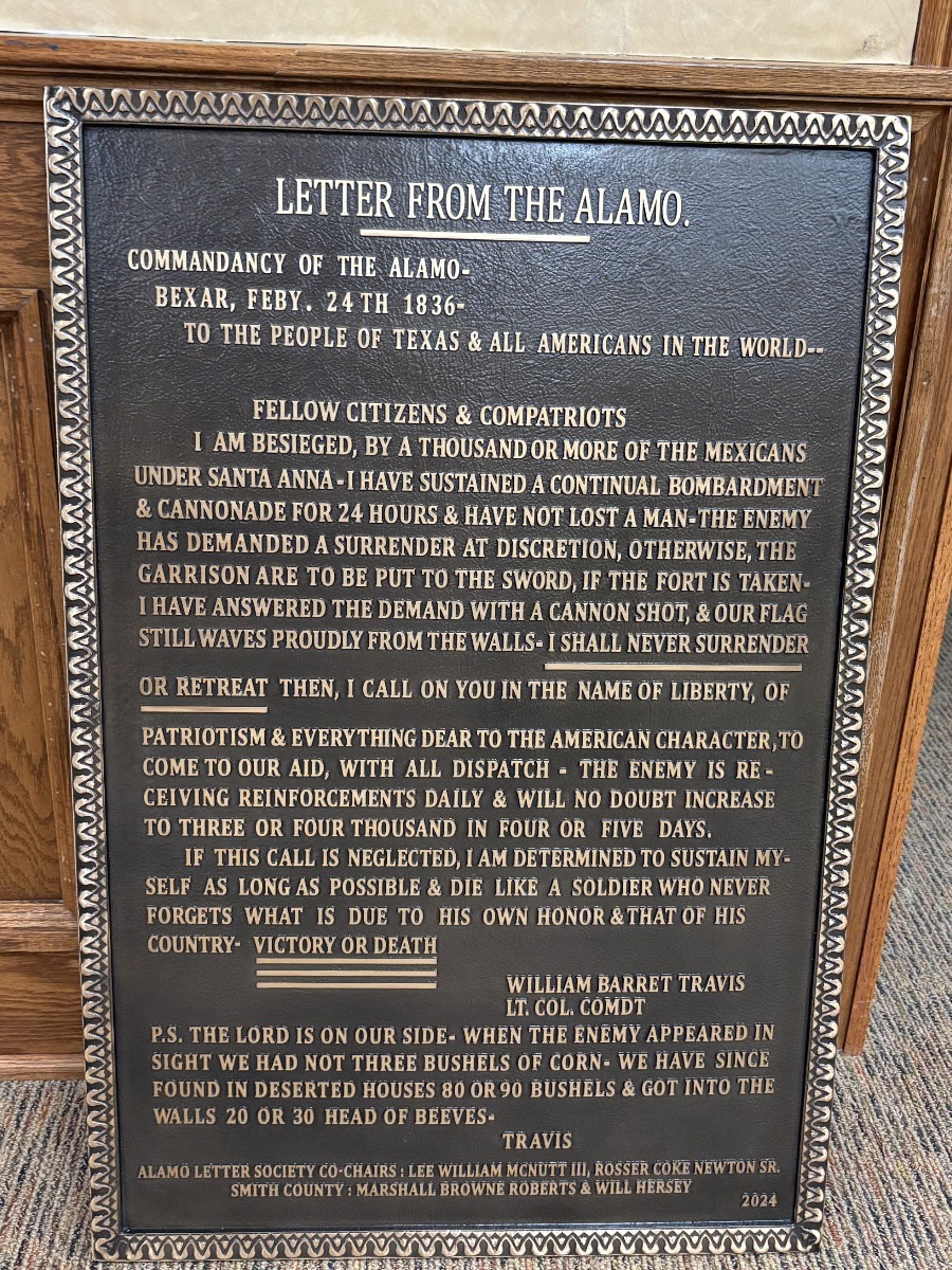 Alamo letter